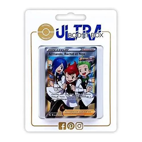 Jeu de cartes - MY-BOOSTER - Pokémon - ARMANDO, RACHID ET NOA 258-264 POING DE FUSION DRESSEUR FULL ART-0
