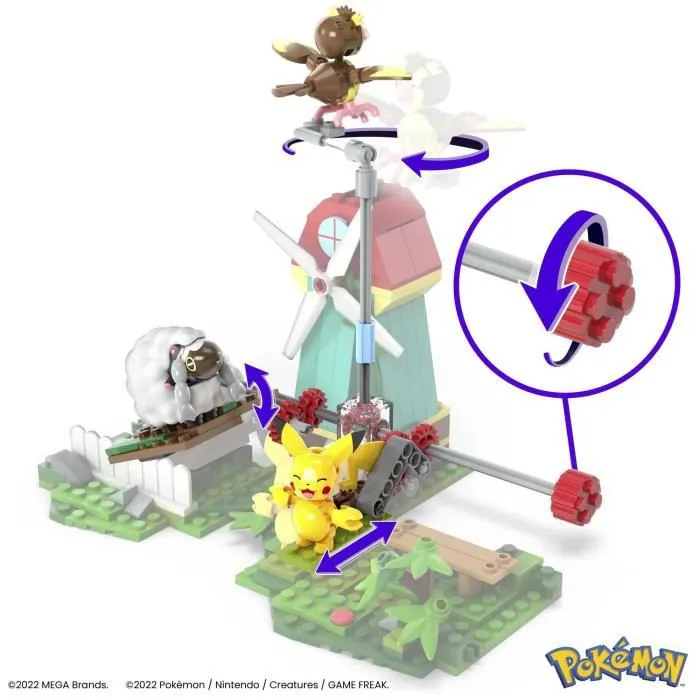Mega Construx - Pokemon - Moulin A La Campagne - Construction - 6 Ans Et +-4