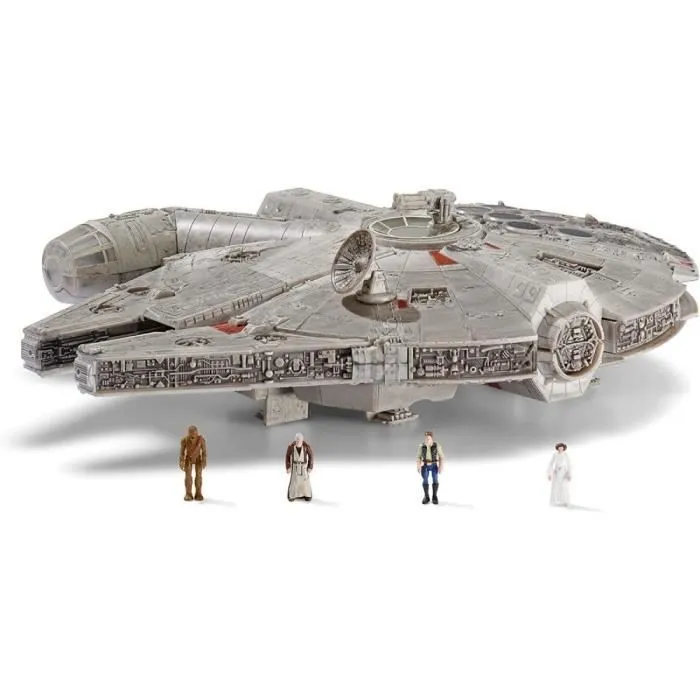 Figurine de collection - Star Wars - Faucon Millenium - 225 cm - Détails incroyables - Cockpit ouvrant-0