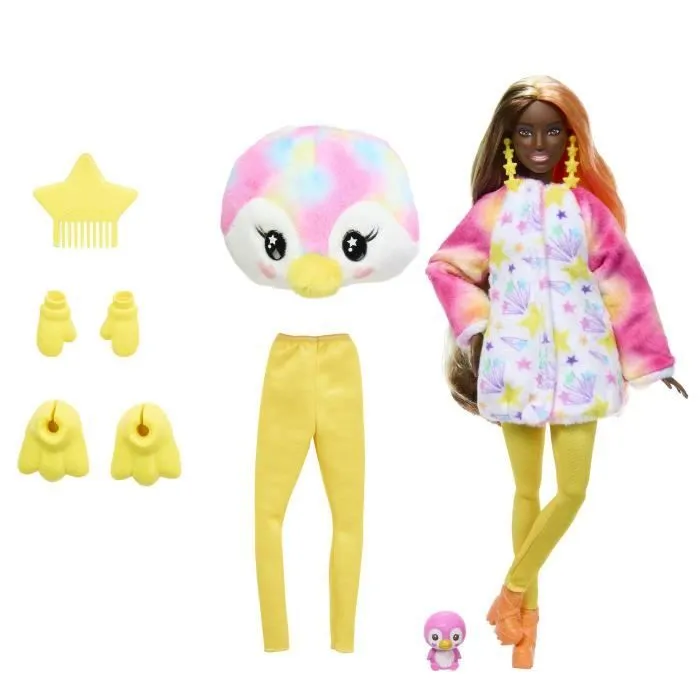 Barbie-Barbie Cutie Reveal-Poupée manchot Rêve Coloré et 10 surprises HRK40-1