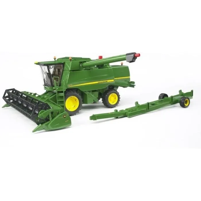 Moissonneuse John Deere T670i BRUDER - Echelle 1:16 - 60 cm - Avec chariot et sachet de grain inclus-0