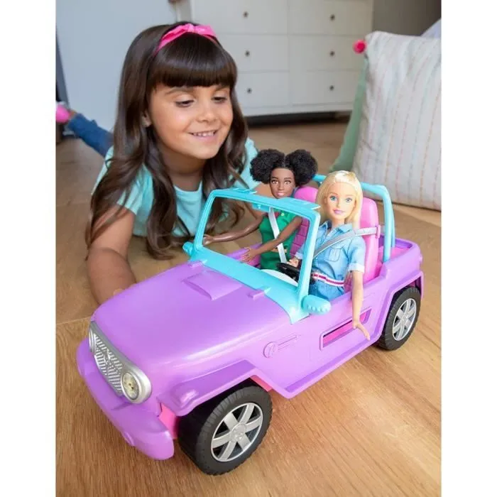 BARBIE Le Buggy violet décapotable tout-terrain 2 places-1
