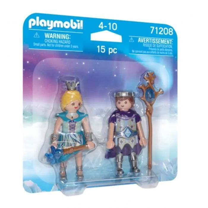 Playmobil - Couple princier des neiges - 71208 - Pour Enfant - Blanc et Multicolore-0