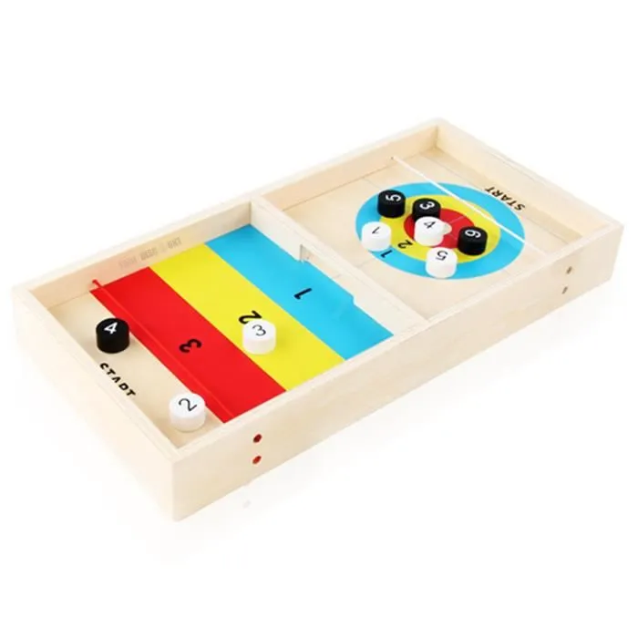 TD® Jeu de palets en bois de renard de glace avant et arrière jeu de société deux-en-un divertissement de loisirs pour adultes jouet-0
