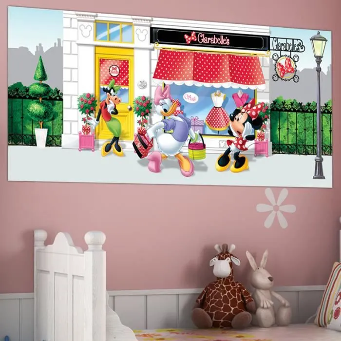 Poster géant - AG DESIGN - Minnie Mouse - Rouge - H 90 x L 202 cm - Décoration murale-2