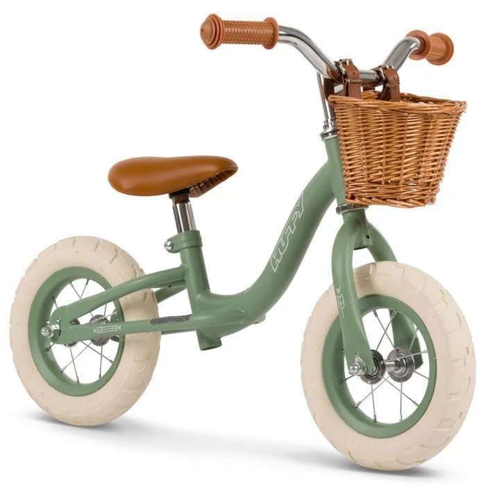 Draisienne Enfant - Huffy Vintage - Roues 10" - Age 2 à 4 ans - Panier - Vert-0