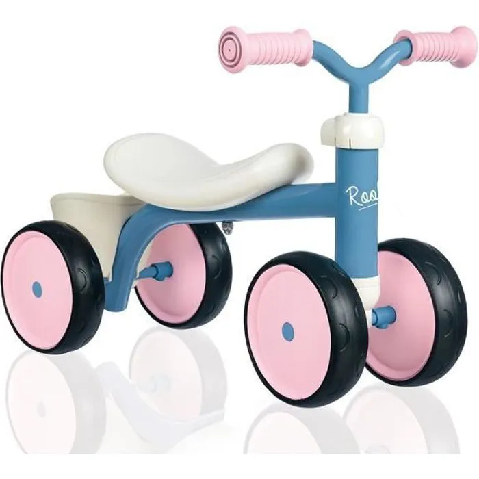 Porteur Métal Rookie - Rose - Smoby - Pour Enfant à partir de 12 mois - Coffre à jouets et poignée de transport-0