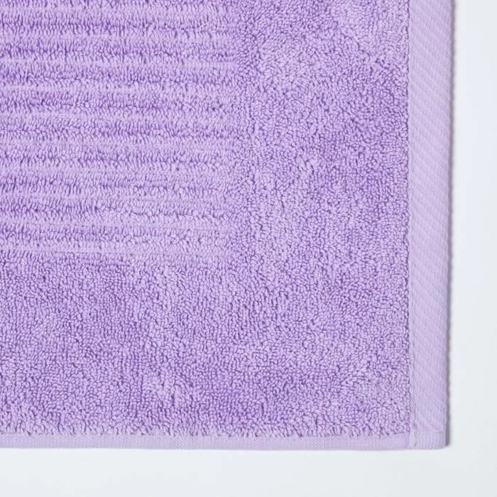 Tapis de Bain - HOMESCAPES - Uni 100% Coton Turc - Violet - 50 x 80 cm-3