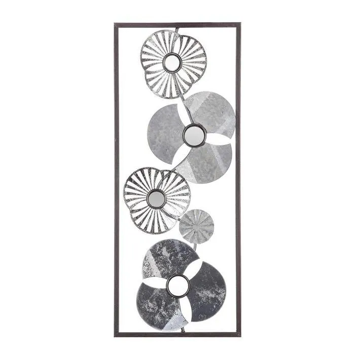 Décoration murale - ATMOSPHERA - Fleur - Métal - 25x61 cm - Multicolore - Design contemporain-0
