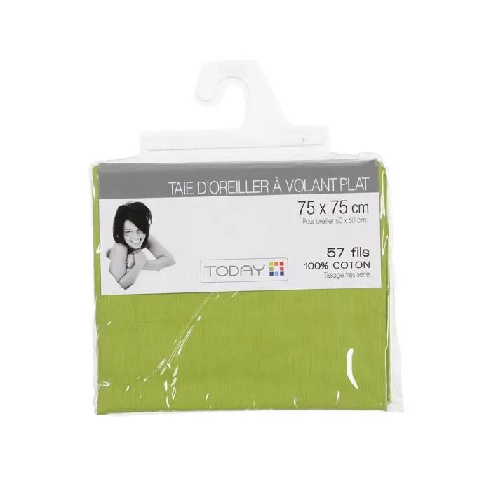 Taie d'oreiller verte-1