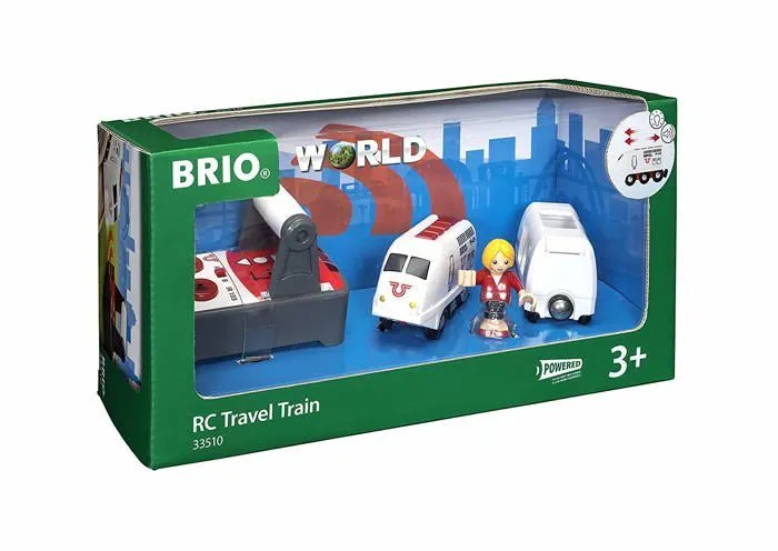 Train de Voyageur Radiocommandé BRIO World - Accessoire son & lumière en bois - Ravensburger - Mixte - Dès 3 ans-2