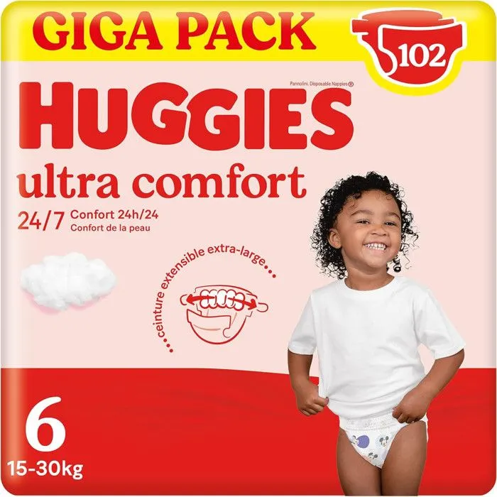 Huggies Ultra Comfort, 3x34 Couches, Taille 6 (15-2 kg)-0