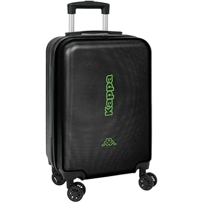Trolley de Cabine - SAFTA - Kappa Black - 20 Pouces - 4 Roulettes 360° - Cadenas de sécurité-0