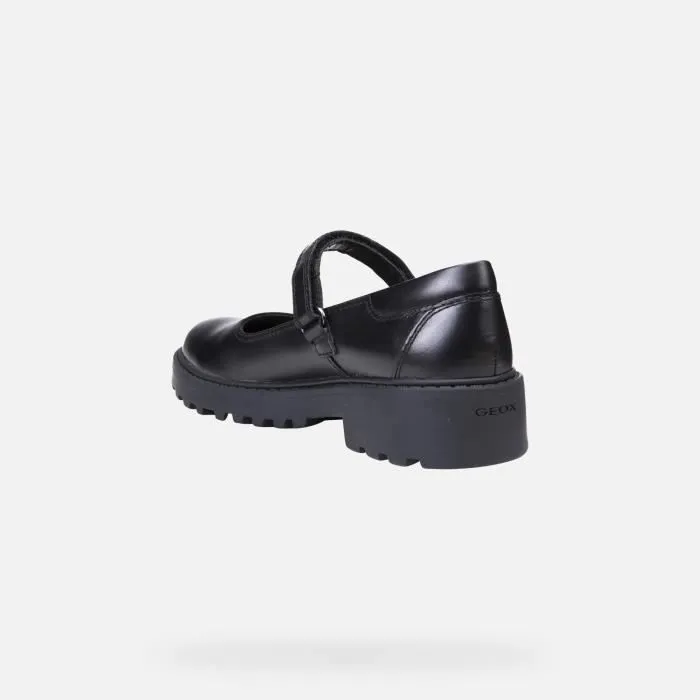 Ballerines - Geox - JR CASEY - Fille - Cuir - Noir - Confortables et respirantes-3
