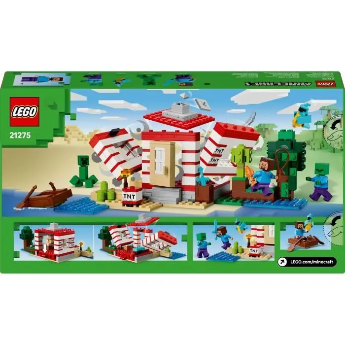 LEGO Minecraft 21275 La Maison En TNT De La Jungle - Jeu De Construction Pour Fille 8 Ans-5