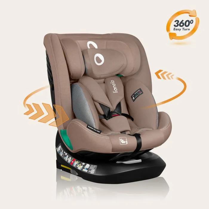 Siège-auto évolutif LIONELO Bastiaan One i-Size - Base pivotante 360° - 40-150 cm - 0 -36 kg - ISOFIX - Groupe 0+/1/2/3 - Beige-5