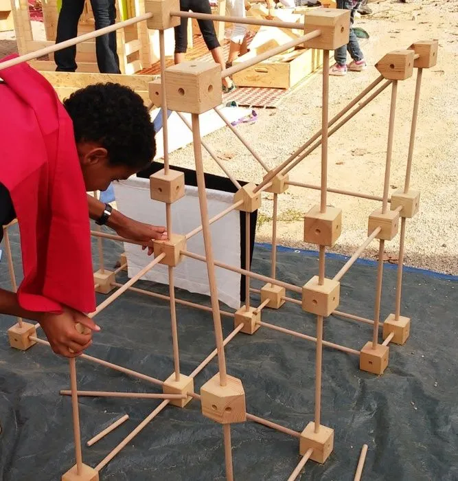 Jeu éducatif de construction - Trigonos - Trigonos Maxi Blua - 150 pièces - Bleu - A partir de 4 ans-4