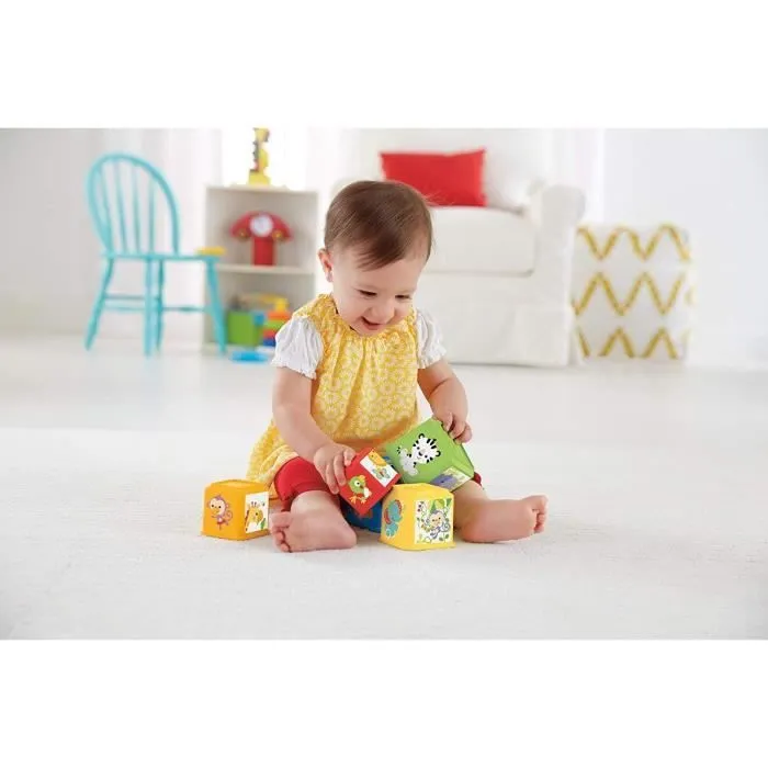 Cubes Découvertes Fisher-Price - Jouet éducatif pour bébé de 6 mois et plus-2
