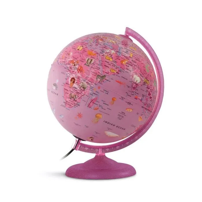 Globe - JPC - 25 cm - Rose - Enfant - Intérieur-0