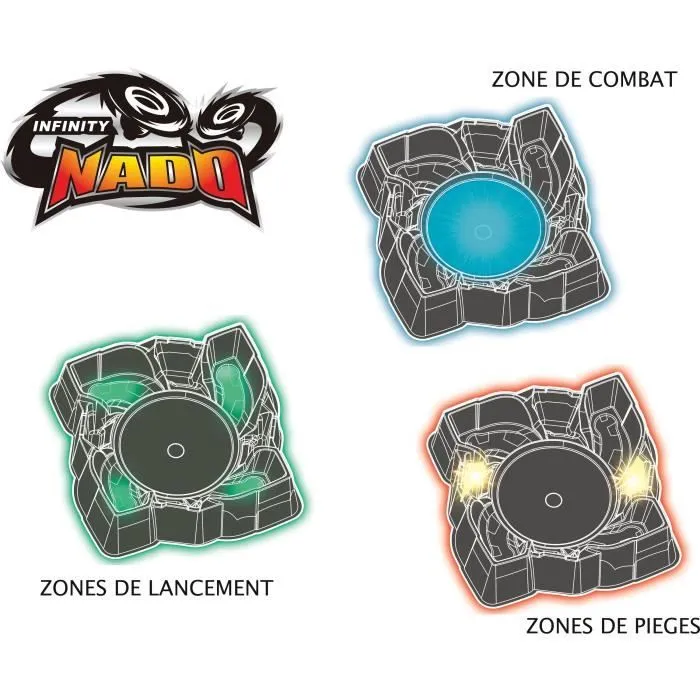 Arène de combat Infinity Nado Non-Stop Battle - AUER - Modèle individuel - Bleu - Pour enfants dès 5 ans-3