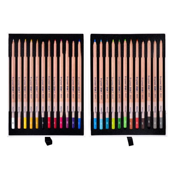 Crayon Pastel - Bruynzeel - Boîte de 24 - Couleurs Assorties - Haute Qualité - Finesse de Pointe-3