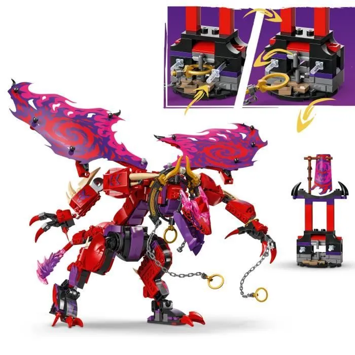 LEGO NINJAGO 71832 Croc-de-tonnerre : le dragon du chaos - Jeu de construction dès 8 ans-3
