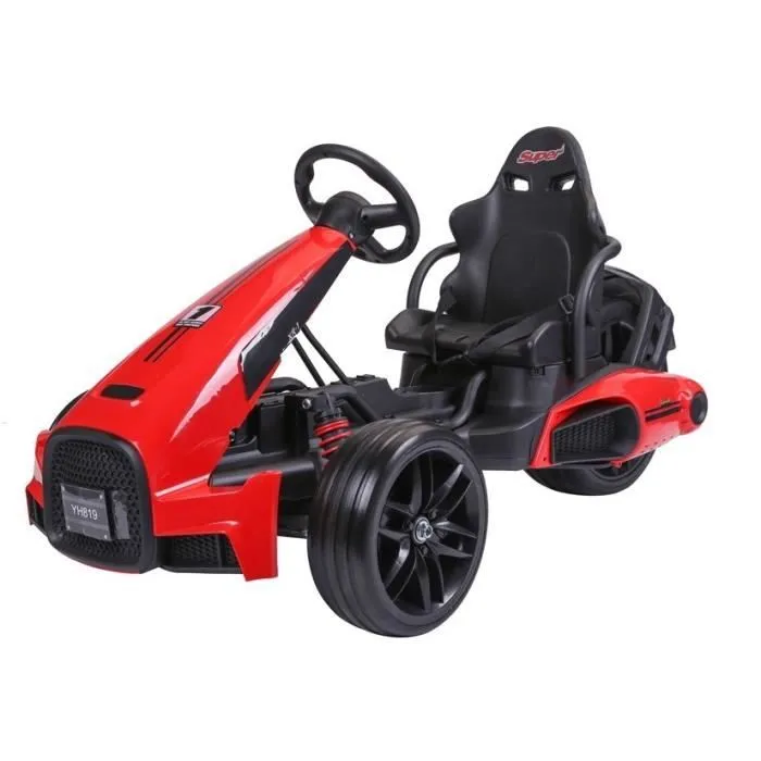 Kart électrique pour enfants - AUTREMENT - Go-Kart Rouge - 2 x 45W - Roues en caoutchouc EVA-2