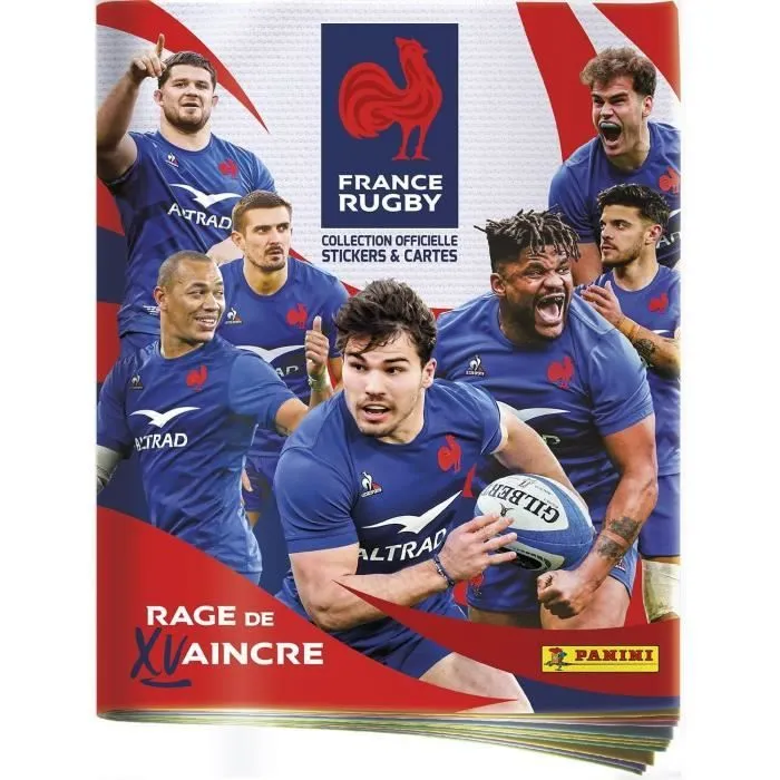 Coffret Collector Rugby Equipe de France-Rage de Vaincre 1 Album + 18 Pochettes + 3 Cartes Edition Limitée - PANINI-2