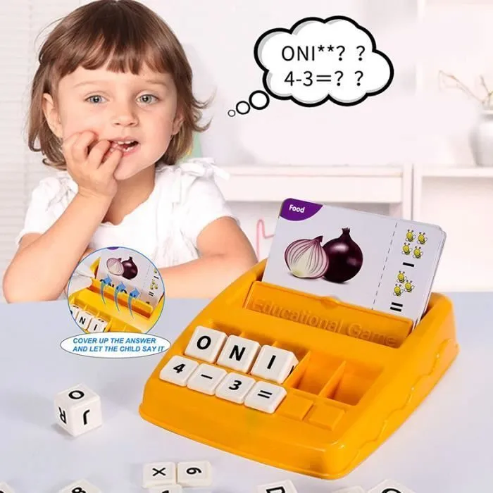 Jeu de Société Educatif - Jeux Educatif - Apprendre à Lire - 2 En 1 - Pour Enfants de 3 à 9 Ans - Bleu Clair-3