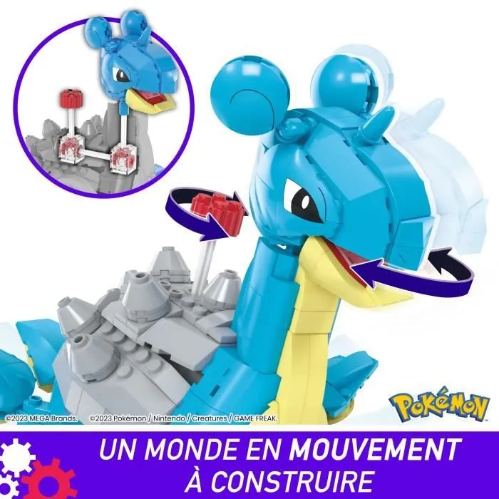 MEGA Pokémon-Lokhlass-Figurine articulée à construire (527 pcs) HKT26-3