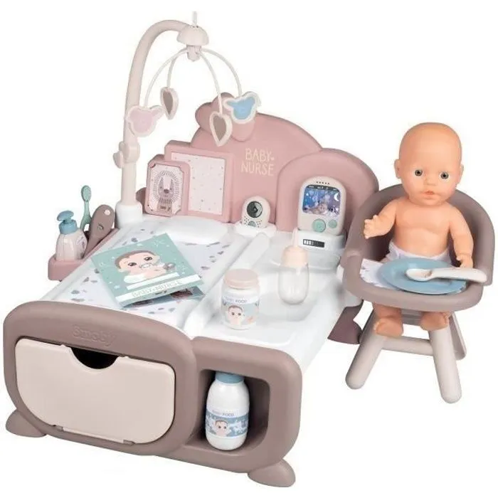 Smoby Baby Nurse nurserie cocoon - Piles non incluses - dès 18 mois-0