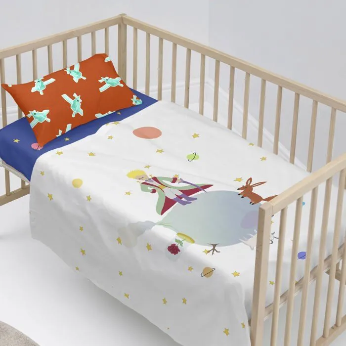 Parure de lit 2 pièces Le petit prince 120x180 cm (Lit Bébé)-0