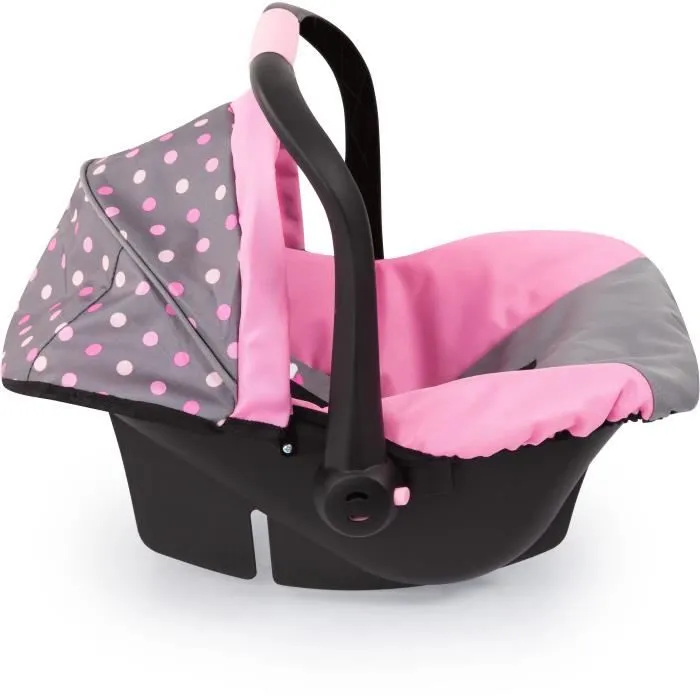 Siège Auto de Poupée - BAYER DESIGN - Gris et Rose - Fille-6