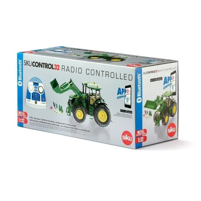 Tracteur - SIKU - John Deere 7310R - Télécommandé Bluetooth - Électrique - 1:32-3