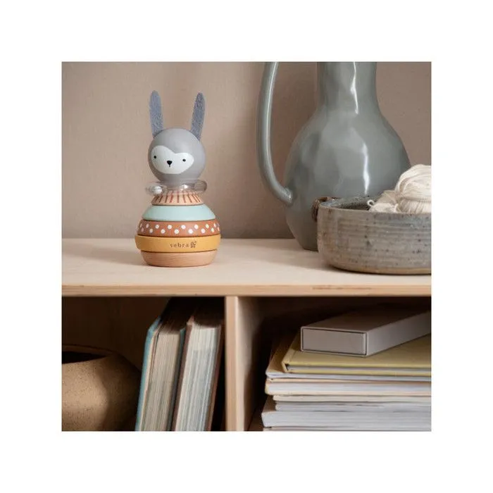 Jeu à empiler en bois Lapin - Eveil bébé - Sebra-2
