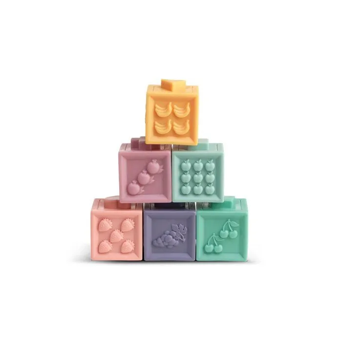 FORMULA BABY Coffret d'éveil sensoriel, 23 pièces, cubes couples empilables, tour à niveaux, balles sensorielles-4