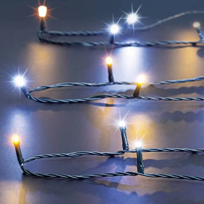Boa lumineux extérieur 10m 500 LED blanc froid/chaud + transfo Feeric lights & christmas-0