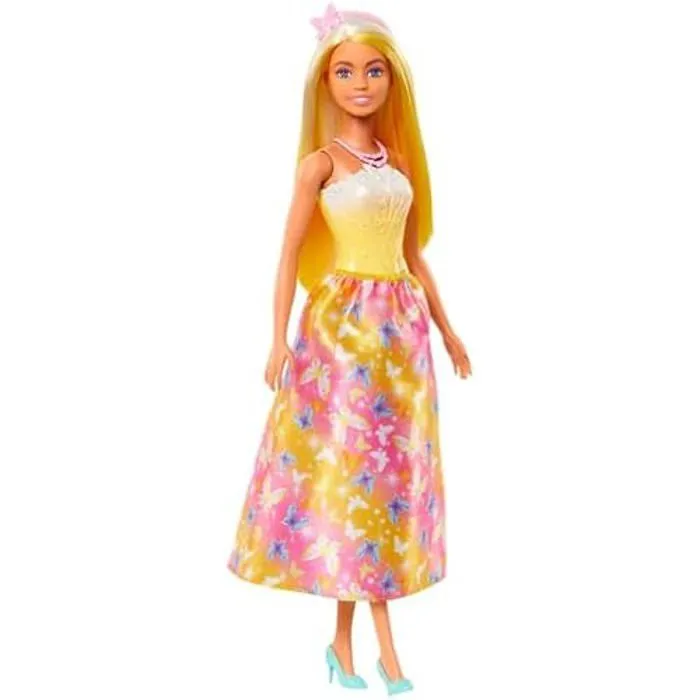 Poupées Sirènes - BARBIE - Modèle Coloré - Bustier Coquillage - Nageoire Dégradée - Serre-tête Océanique-0