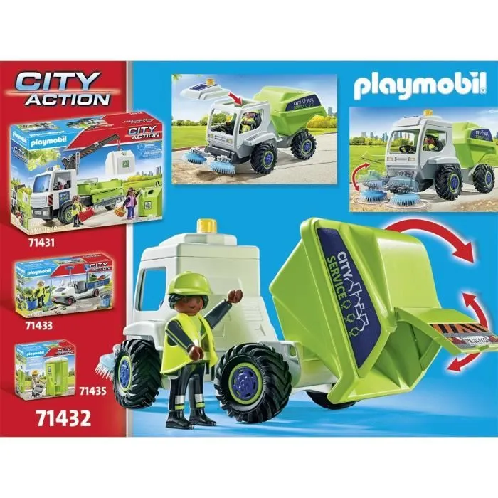PLAYMOBIL 71432 Balayeuse de voirie - City Action - Dès 4 ans-5