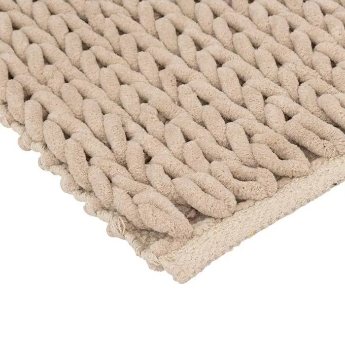 5five - tapis de bain 50x75cm "colorama" beige naturel-2