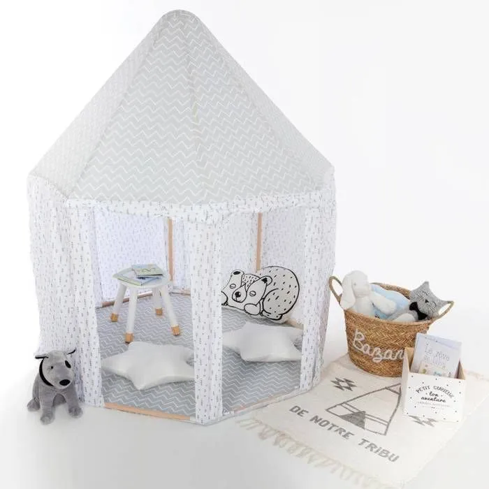 Yourte enfant grise - Gris - Atmosphera createur d'interieur-3