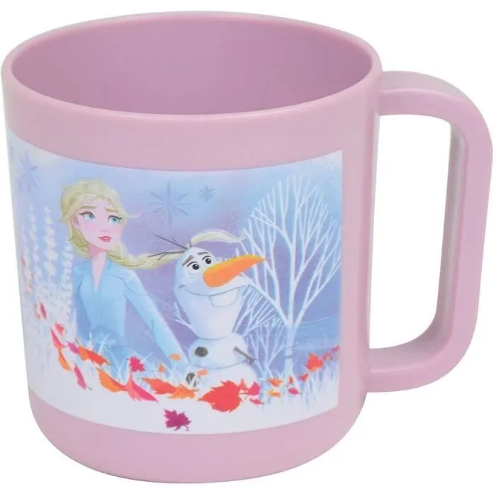 Lot Vaisselle Disney Reine des Neiges - FUN HOUSE - 006379 - Assiette Creuse, Assiette Plate, Mug, Gourde et Gobelet avec Paille-4
