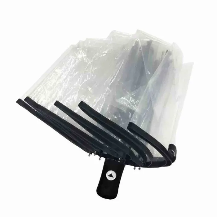 Parapluie transparent pliant et automatique-2