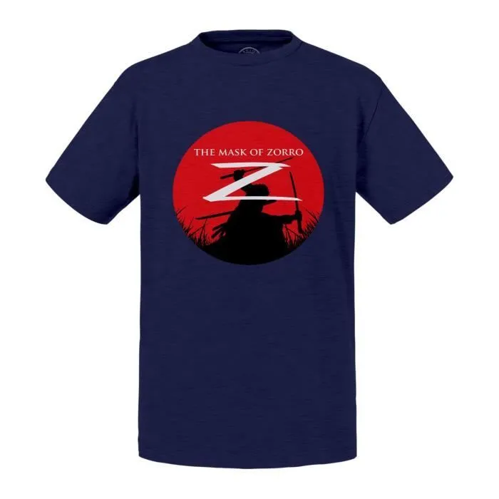 T-shirt Enfant Bleu Pirate x Hunter - Zorro Parodie Film Anime-0