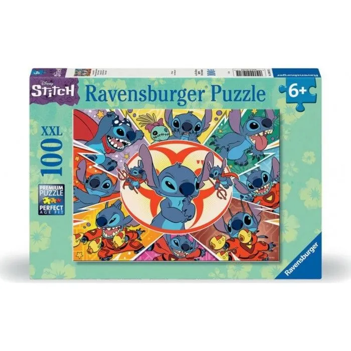 Puzzle 100 pièces XXL - RAVENSBURGER - Dans mon propre univers Stitch Disney - Enfant - Dessins animés et BD-1