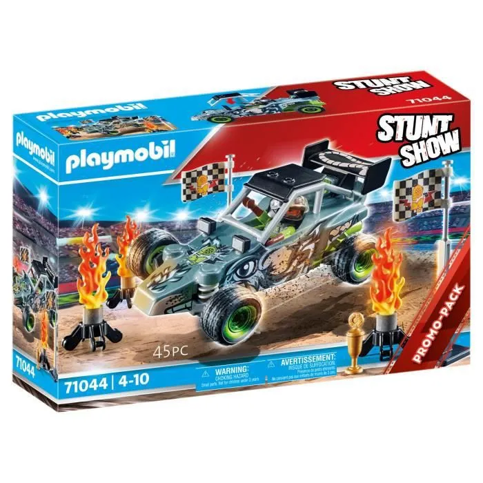 PLAYMOBIL - 71044 - Promo Pack - Stuntshow Cascadeur et buggy-2