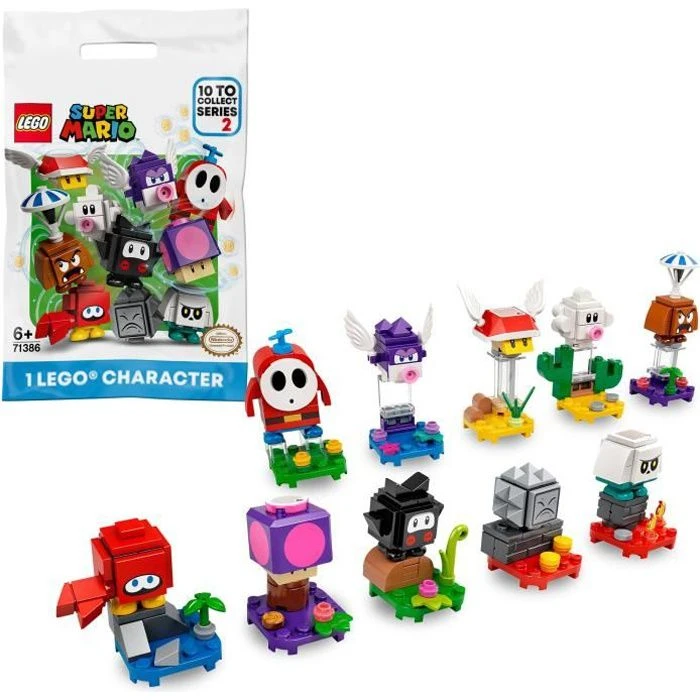 LEGO® Super Mario™71386 Pack surprise de personnage, Série 2, jeu intéractif à collectionner pour enfants (modèle choisi au hasard)-0