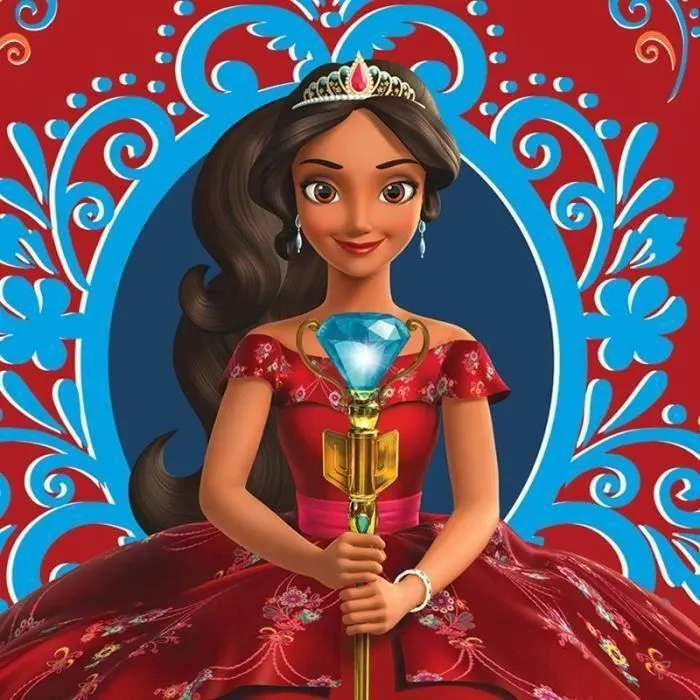Disney Elena D 'Avalor housse de couette - 1-personne (140x200 cm) + 1 taie - (63x63 cm) - Multicolore-1