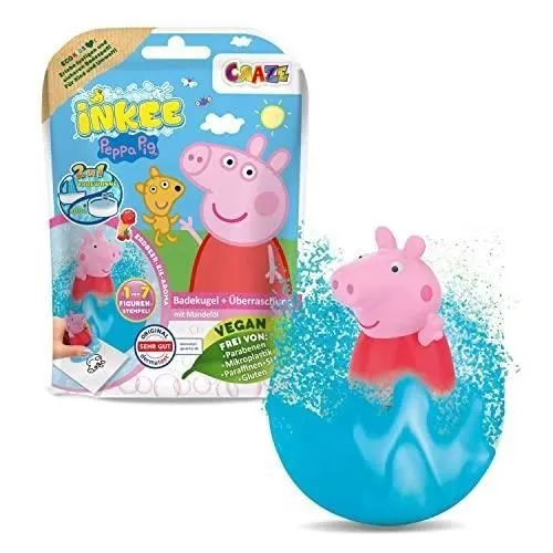 Jouet de bain - CRAZE - Peppa Pig - Boule de bain rose - Mixte - À partir de 24 mois-0