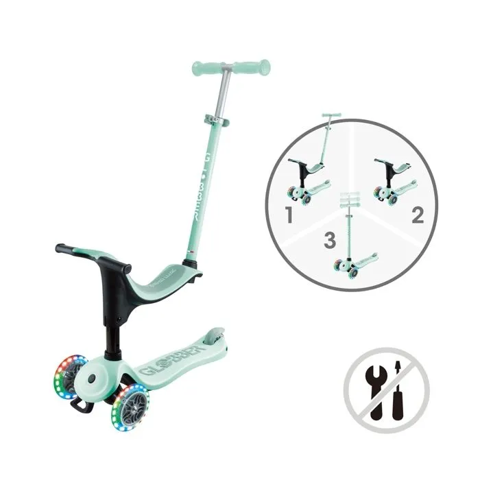 Globber - Trottinette évolutive GO-UP SPORTY LIGHTS - Vert menthe-1